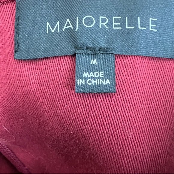 Majorelle Revolve Ursula Red Wine Strapless Ruched Mesh Mini Dress Size M - Picture 6 of 7